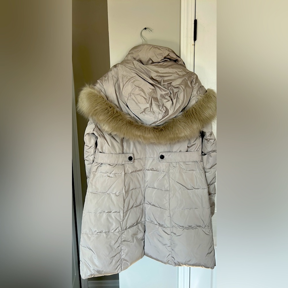 Silver grey down parka - Picture 2 of 4